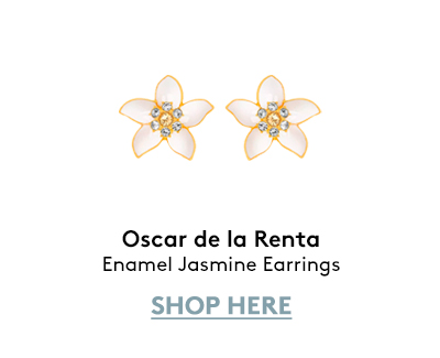 Enamel Jasmine Earrings