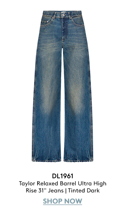 Taylor Relaxed Barrel Ultra High Rise 31" Jeans | Tinted Dark