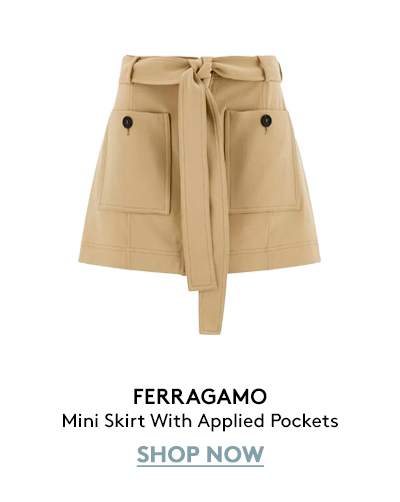 Mini Skirt With Applied Pockets