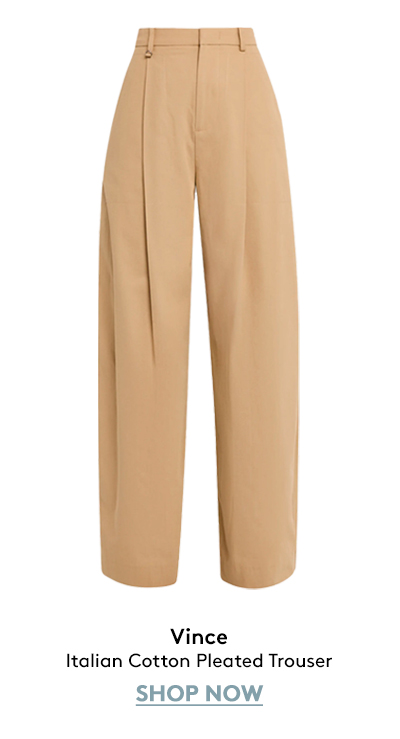 Italian Cotton Pleated Trouser