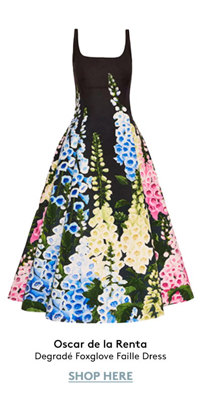 Degradé Foxglove Faille Dress