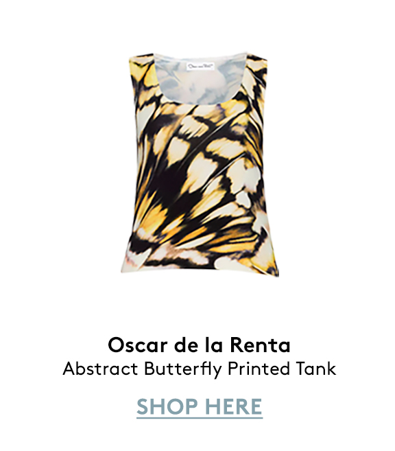 Abstract Butterfly Printed Tank