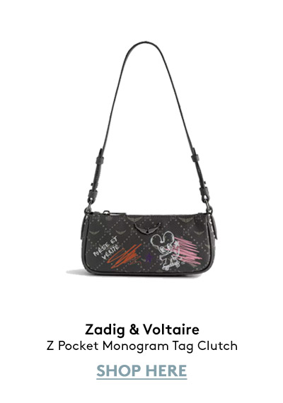 Z Pocket Monogram Tag Clutch