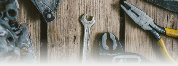 image of tools on a table in the garage