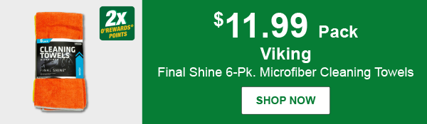 Viking Final Shine 6-Pk. Microfiber Cleaning Towels, VCC 914900, $11.99 Pack, 2X points. Shop Now