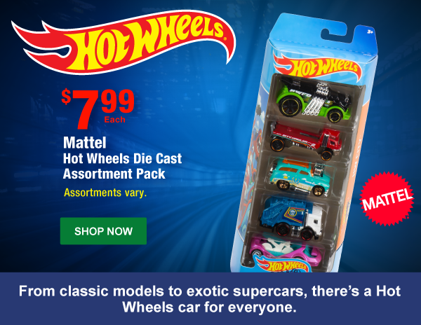 Hotwheels $7.99 each Matell Hot Wheels Die Cast Assortment Pack