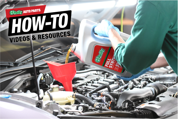 Image of a person pouring oil into funnel. How to video and resources - understanding oil Numbers and Weights