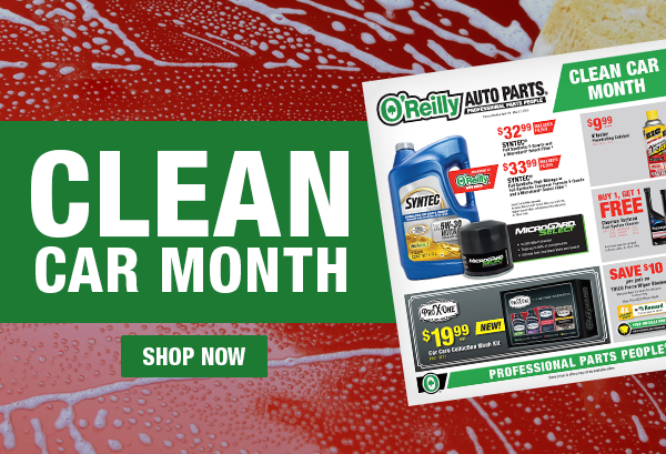 Clean Car Month. Shop Now