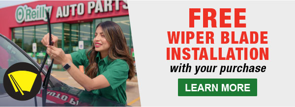 FREE wiper blade installation with your purchase! LEARN MORE