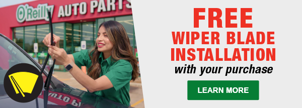 FREE wiper blade installation with your purchase