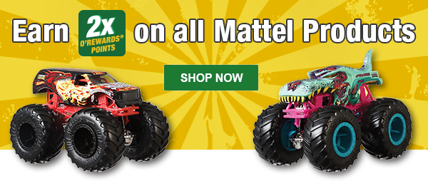 Earn 2x Points on All Mattel Products: SHOP NOW