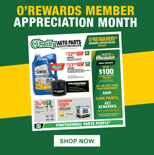 O’Rewards Member Appreciation Month. SHOP NOW
