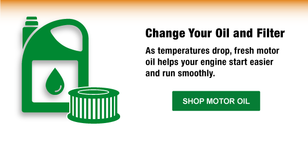 Change Your Oil and Filter, As temperatures drop, fresh motor oil helps your engine start easier and run smoothly.