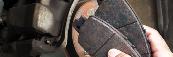 Worn Brake Pads & Hardware