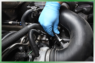Replacing a damaged hose