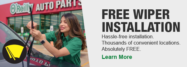 FREE WIPER INSTALLATION. Hassle-free installation. Thousands of convenient locations. Absolutely FREE. LEARN MORE