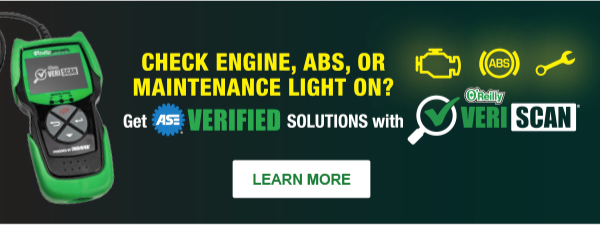 Check engine, ABS, or Maintenance light on? Get ASE verified solutions with Veriscan