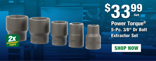 Power Torque® 5-Pc. 3⁄8" Dr Bolt Extractor Set