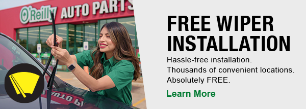 FREE WIPER INSTALLATION - Hassle-free installation. Thousands of convenient locations. Absolutely FREE.