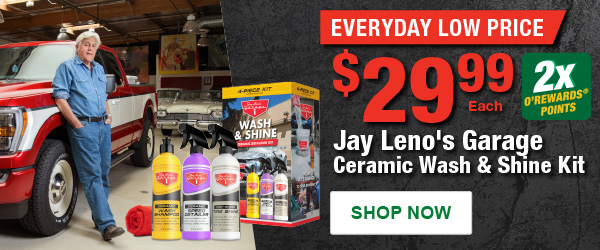Jay Leno's Garage Ceramic Wash & Shine Kit, JLG JLG-WSDK, Everyday Low Price $29.99 Each, 2x O’Rewards Points.