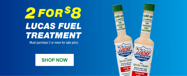 2 for $8 Lucas Fuel Treatment, LUC 10020 5.25 oz.Must purchase 2 or more for sale price.