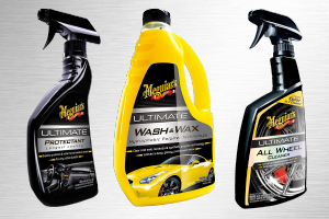 MEG G14716 Protectant 15.2 oz., MEG G17748 Wash & Wax 48 oz., MEG G180124 All Wheel Cleaner 24 oz.