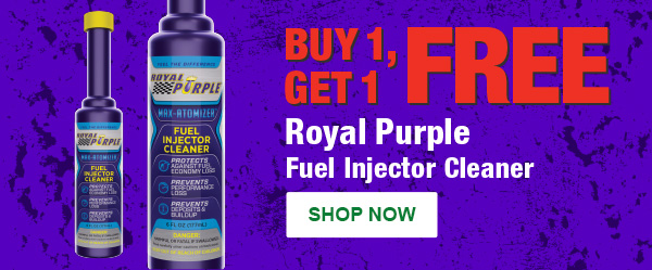 BUY 1, GET 1 FREE Royal Purple Fuel Injector Cleaner, RYP 18000 6 oz. Must purchase 2 or more for sale price. SHOP NOW