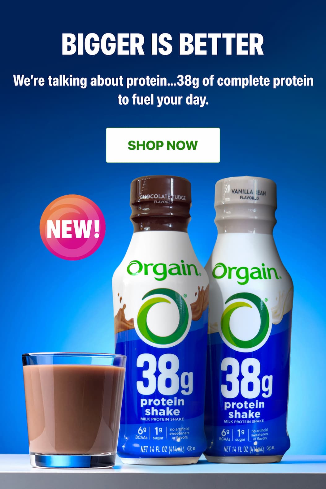 Shop the NEW 38g Protein Shake