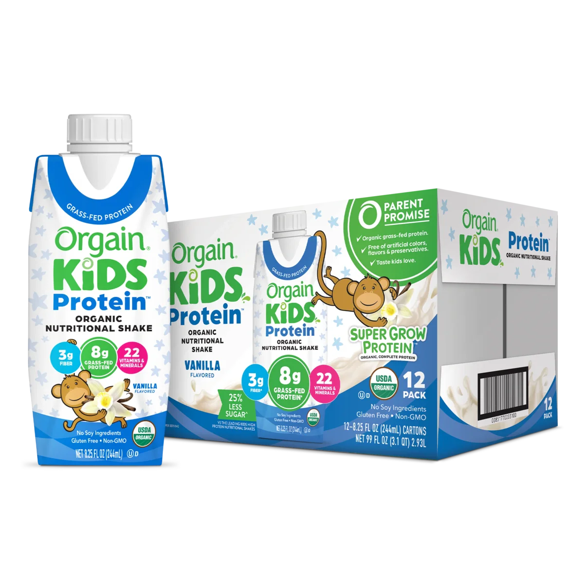 Image of Kids Protein Organic Nutrition Shake - Vanilla