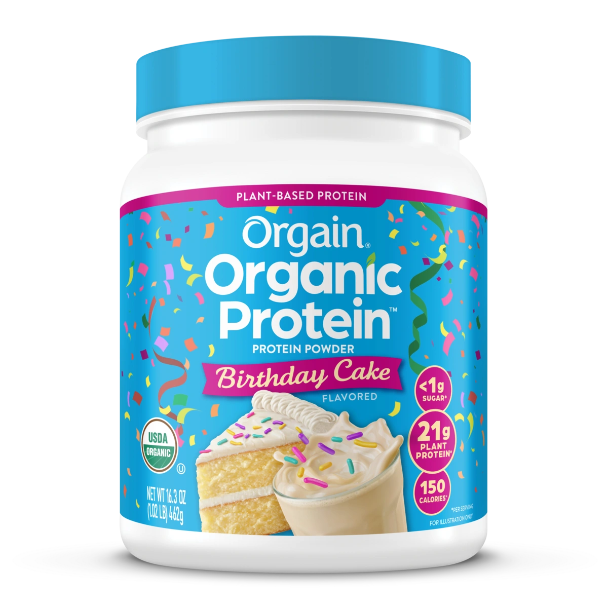 Organic Protein Birthday Cake
