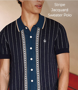 Shop the Stripe Jacquard Sweater Polo