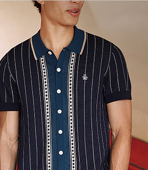 Shop the Stripe Jacquard Sweater Polo