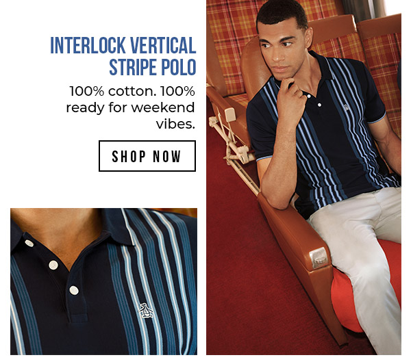 Shop the Interlock Vertical Stripe Polo