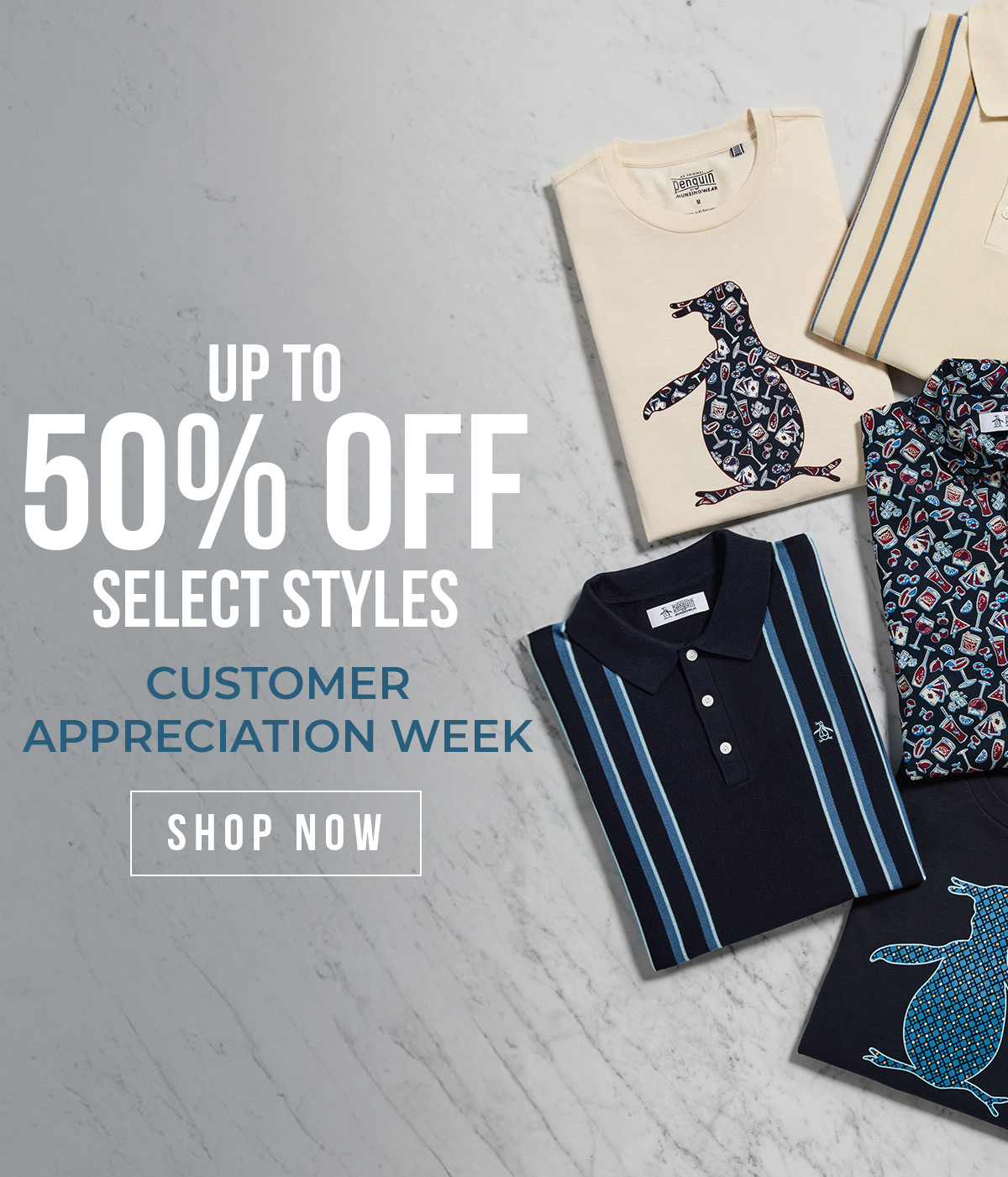 Customer Appreciation Week - Shop and save up to 50% off select styles
