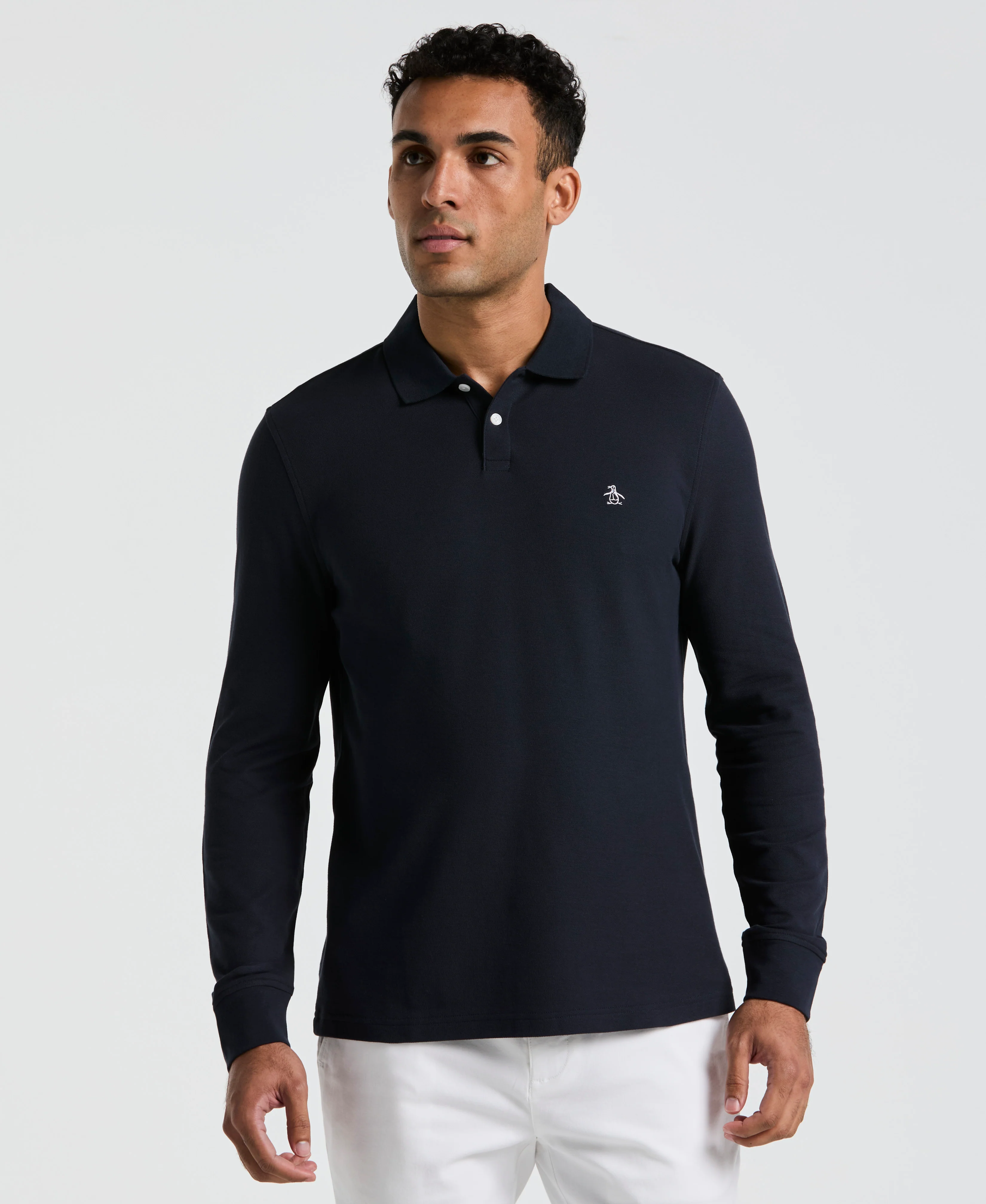 Image of Long Sleeve Pique Polo