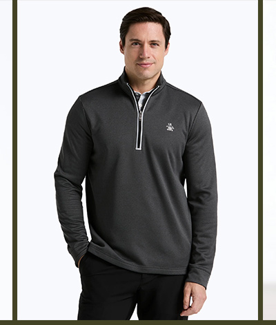 Shop the Quarter Zip Fleece Golf Pull-Over