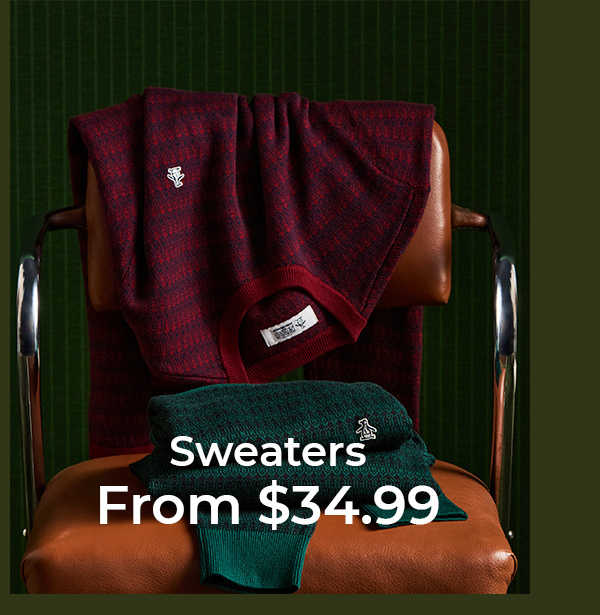 Sweaters from $34.99