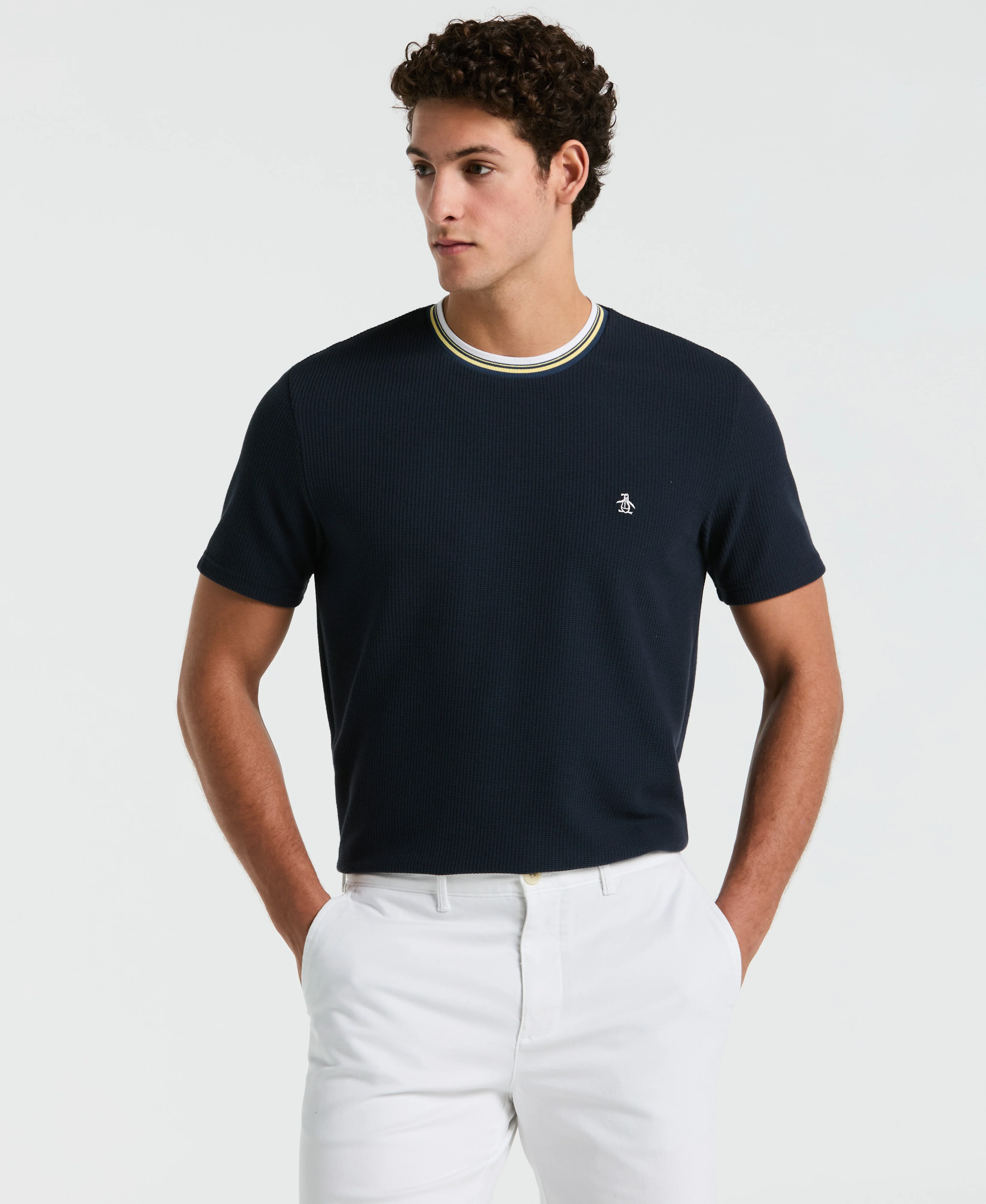Image of Textured Ringer Tee