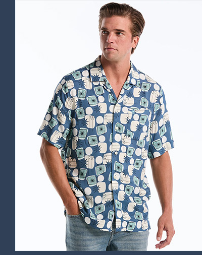 Shop the Retro Geo Camp Shirt