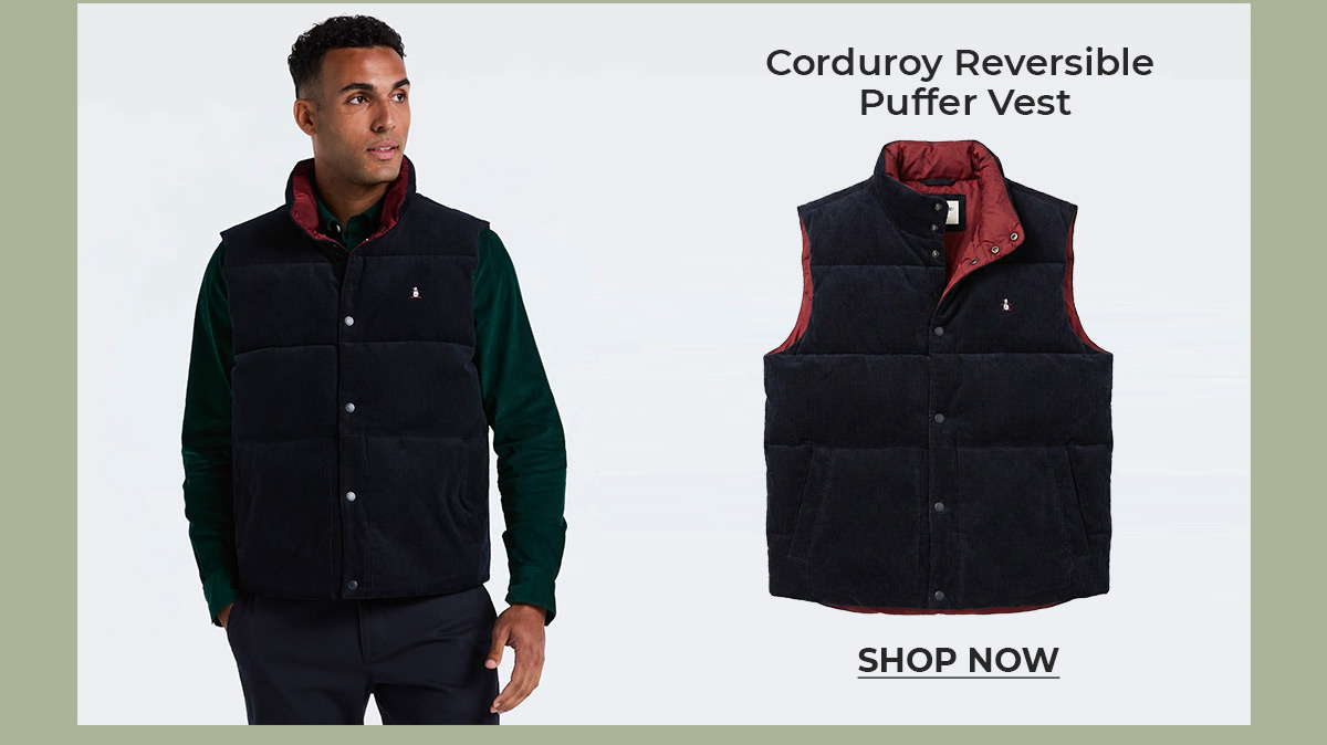Shop the Corduroy Reversible Puffer Vest