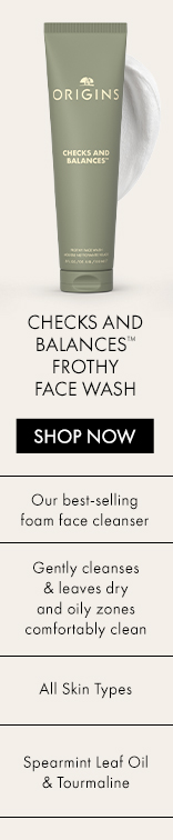 Checks andBalances™FrothyFace Wash | SHOP NOW | WHAT IT IS | Our best-selling foam face cleanser | WHAT IT DOES | Gently cleanses& leaves dry and oily zonescomfortably clean | WHO IT’S FOR | All Skin Types | KEY INGREDIENTS | Spearmint Leaf Oil& Tourmaline
