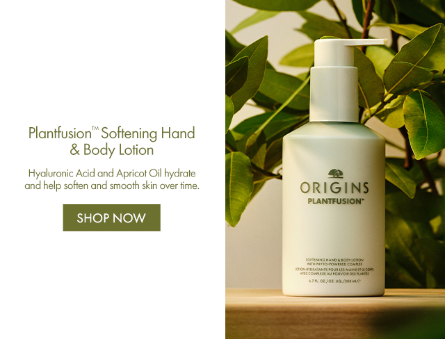 Plantfusion™ Softening Hand & Body Lotion | Hyaluronic Acid and Apricot Oil hydrate and help soften and smooth skin over time. | SHOP NOW