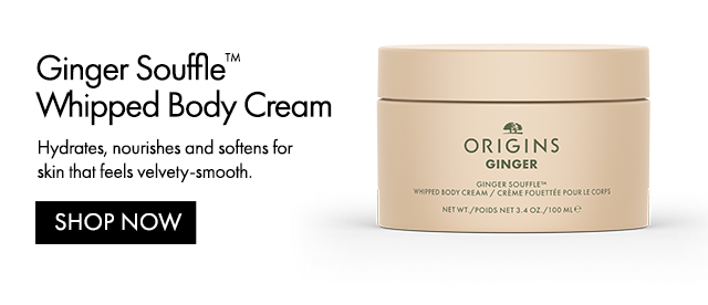 Ginger Souffle™ Whipped Body Cream | Hydrates, nourishes and softens for skin that feels velvety-smooth. | SHOP NOW