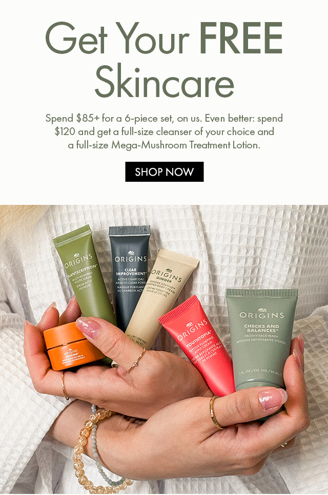 Get Your FREE Skincare Spend $85+ for a 6-piece set, on us. Even better: spend $120 and get a full-size cleanser of your choice and a full-size Mega-Mushroom Treatment Lotion. SHOP NOW