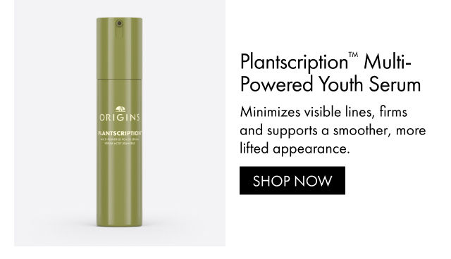 Plantscription™ Multi-Powered Youth Serum | Minimizes visible lines, firms and supports a smoother, more lifted appearance. | SHOP NOW