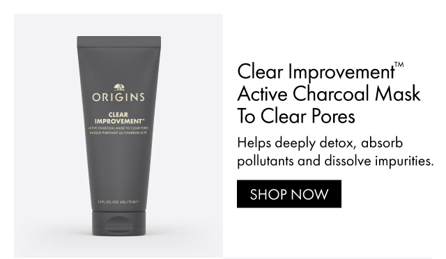 Clear Improvement™ Active Charcoal Mask To Clear Pores | Helps deeply detox, absorb pollutants and dissolve impurities. | SHOP NOW