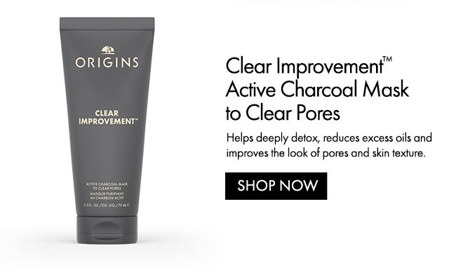 Clear Improvement™ Active Charcoal Mask to Clear Pores | Helps deeply detox, reduces excess oils and improves the look of pores and skin texture. | SHOP NOW
