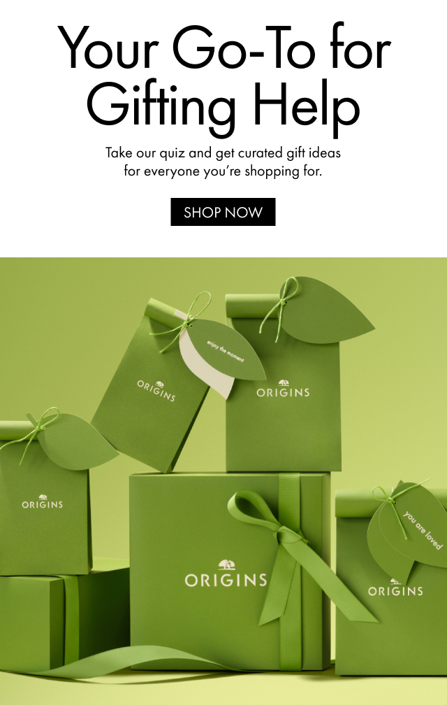 Your Go-To for Gifting Help | Take our quiz and get curated gift ideas for everyone you're shopping for. | SHOP NOW