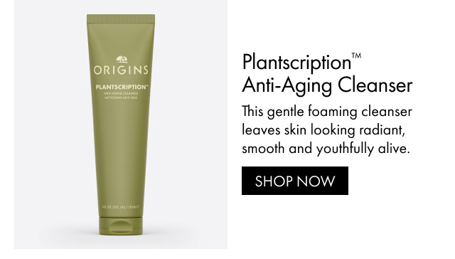 Plantscription™ Anti-Aging Cleanser This gentle foaming cleanser leaves skin looking radiant, smooth and youthfully alive. SHOP NOW