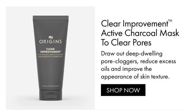 Clear Improvement™ Active Charcoal Mask To Clear Pores | Draw out deep-dwelling pore-cloggers, reduce excess oils and improve the appearance of skin texture. | SHOP NOW